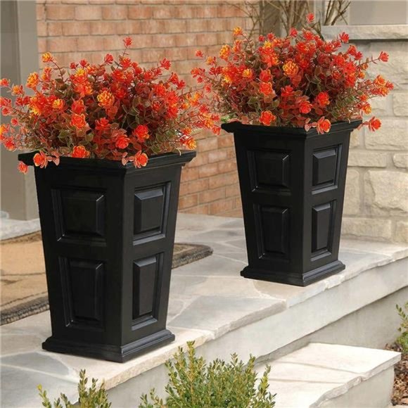 8 Bundles Artificial Fall Flowers No Fade Faux Autumn Plants,Fake Indoor Outdoor - Picture 4 of 6